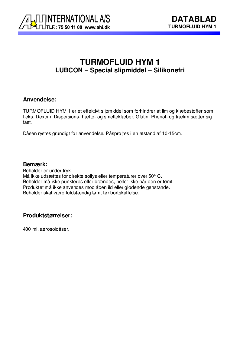 

Turmofluid HYM 1 db

