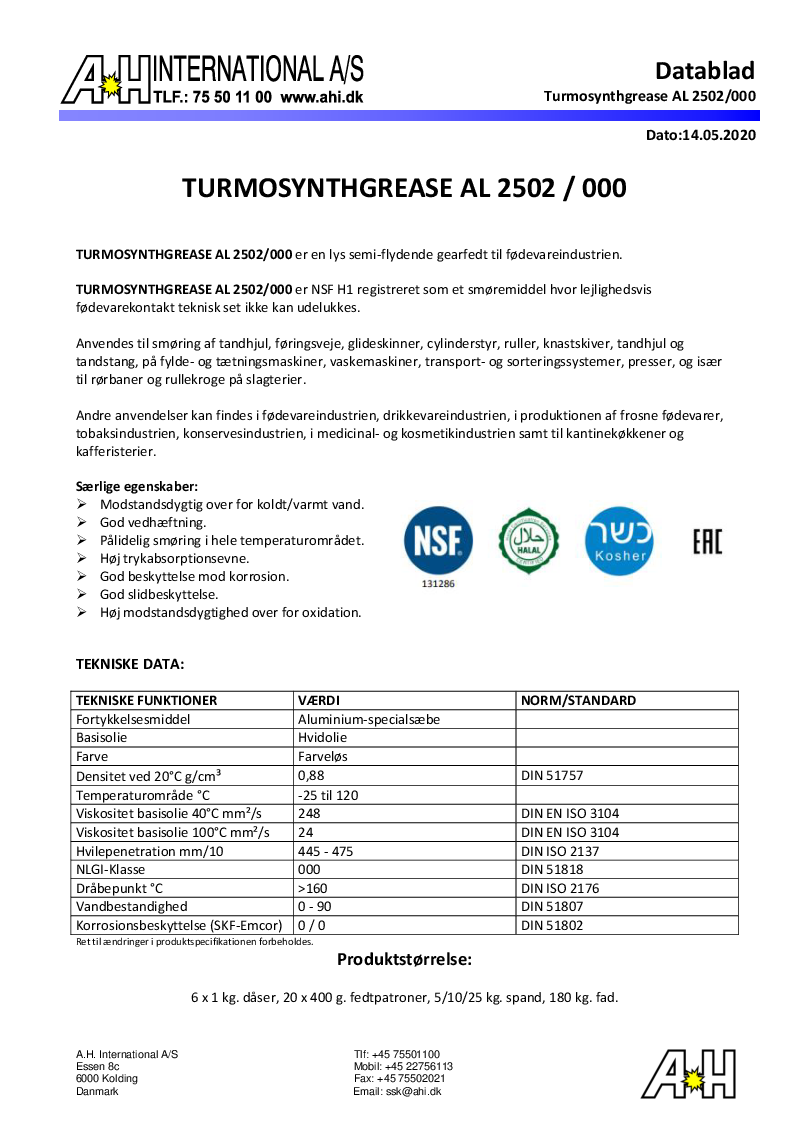 

Turmosynthgrease AL 2502 000

