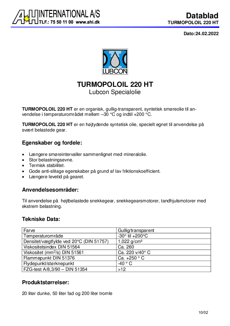 

Turmopoloil 220 HT TDB

