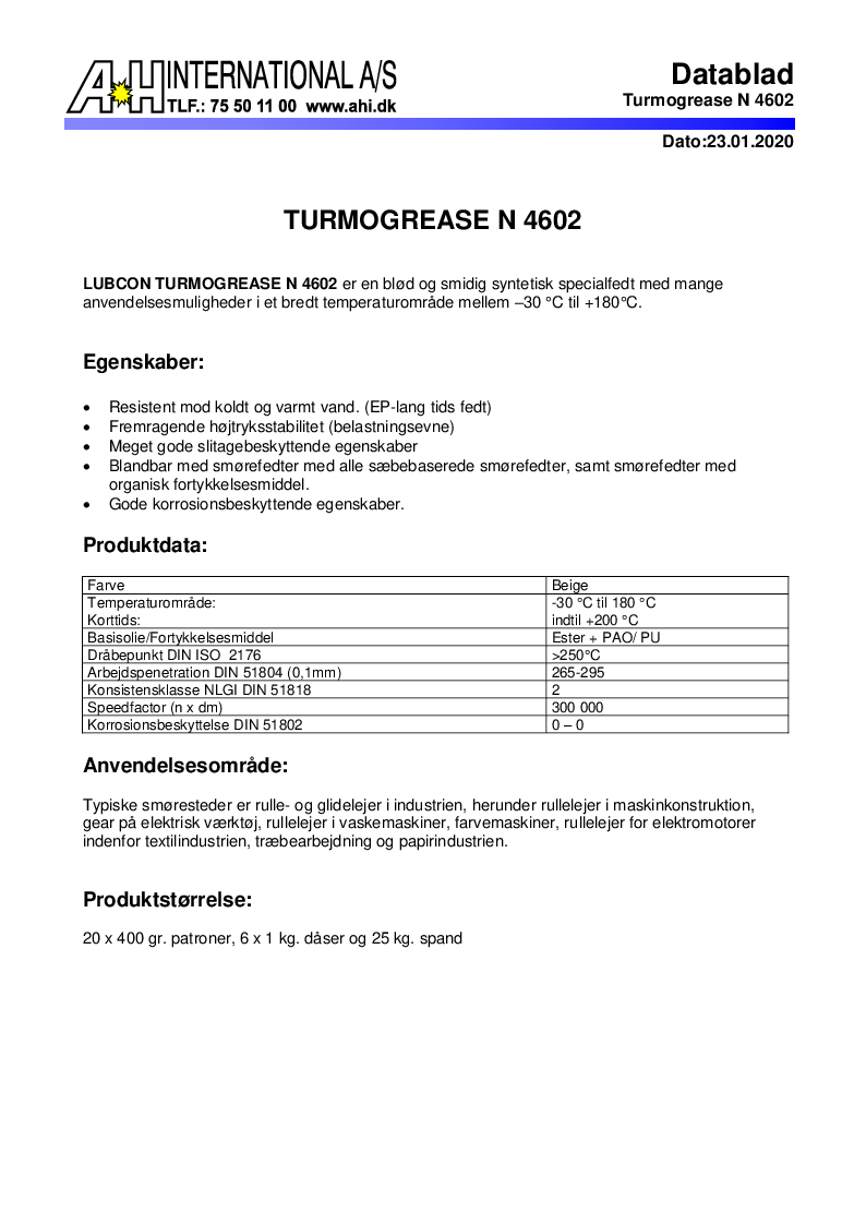 

Turmogrease N 4602

