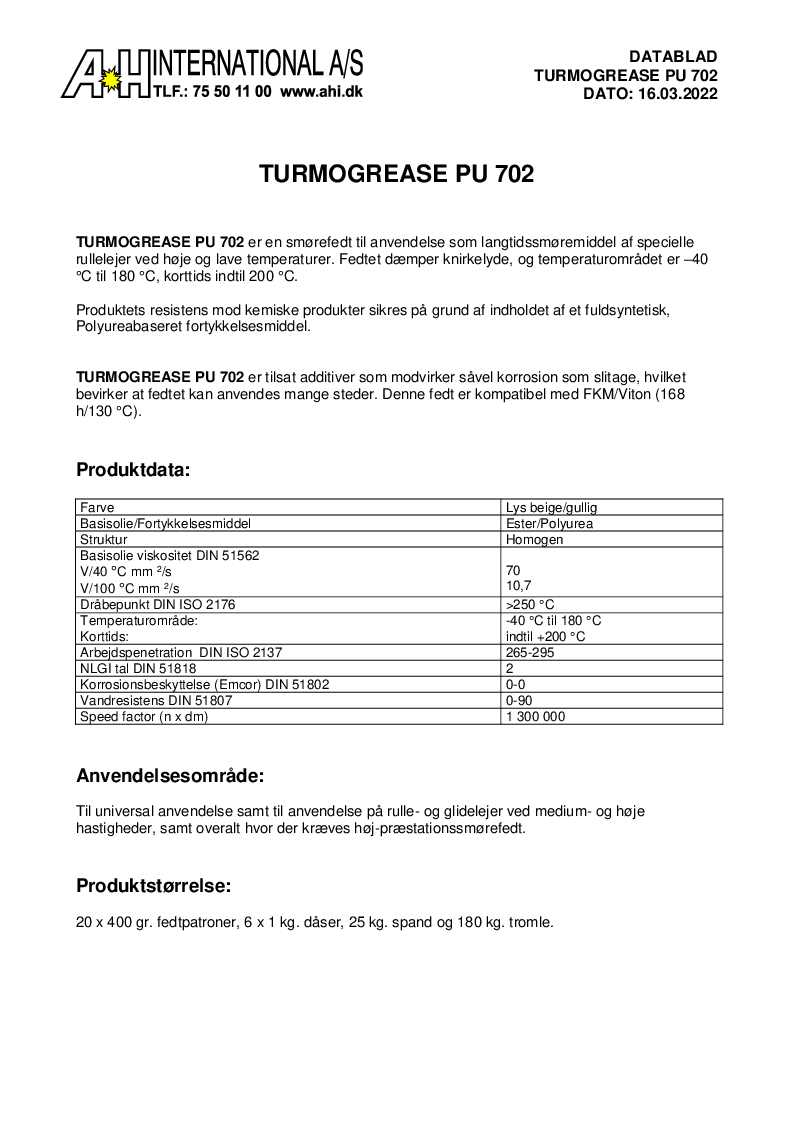 

Turmogrease PU 702

