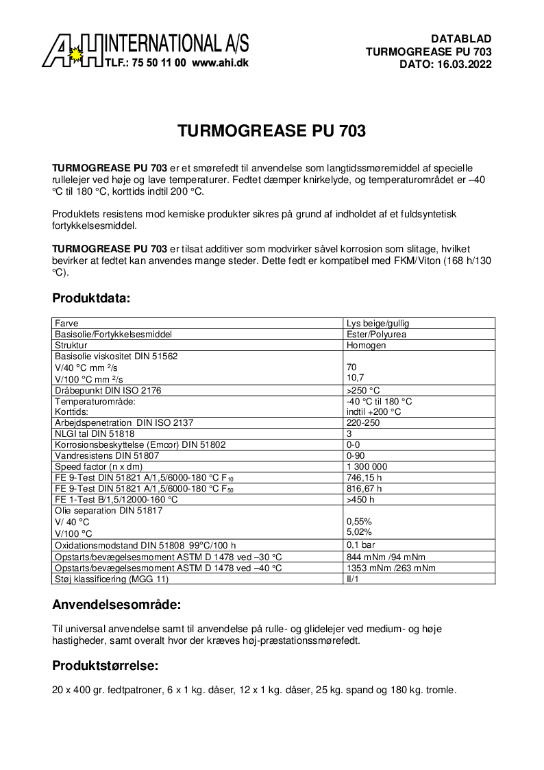 

Turmogrease PU 703

