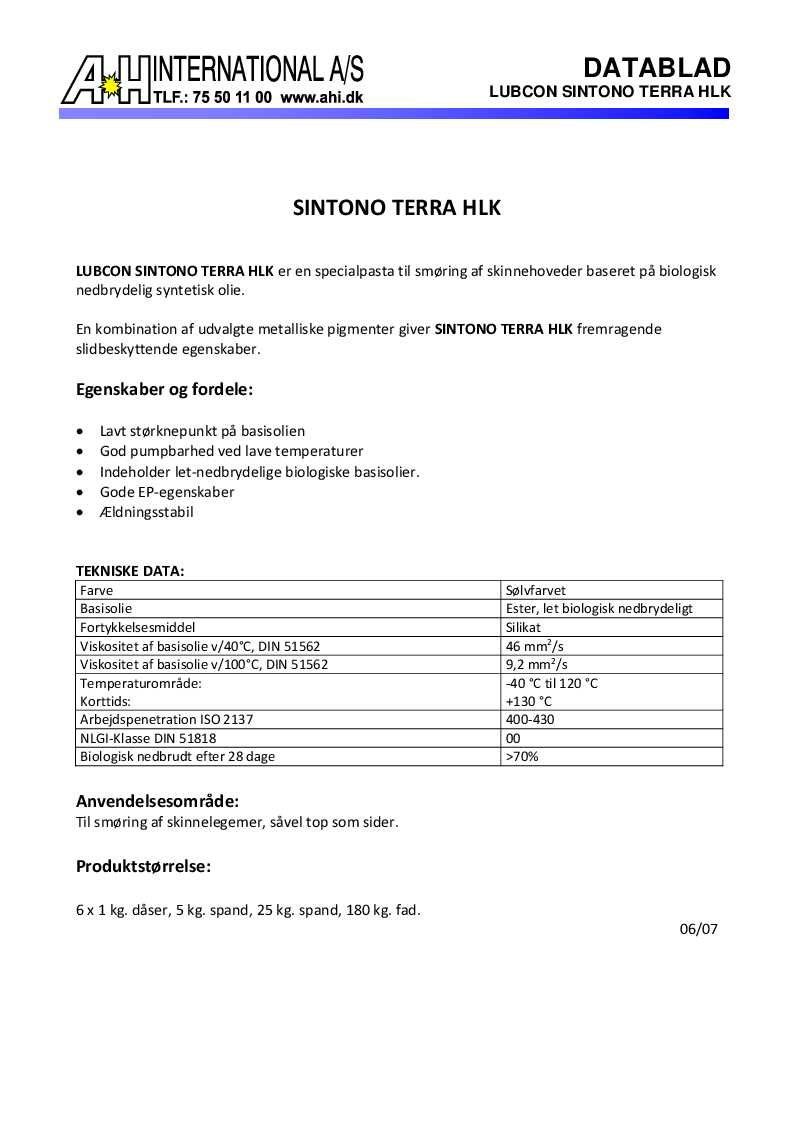 

Sintono Terra HLK

