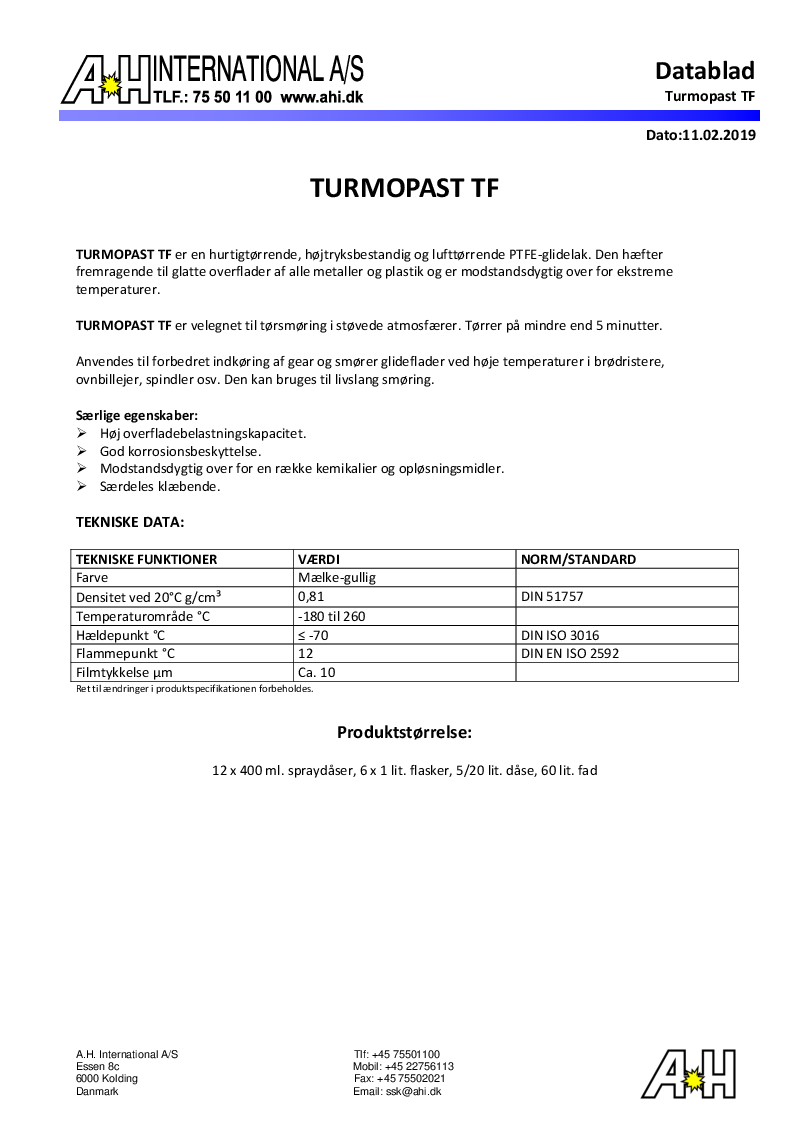 

Turmopast TF

