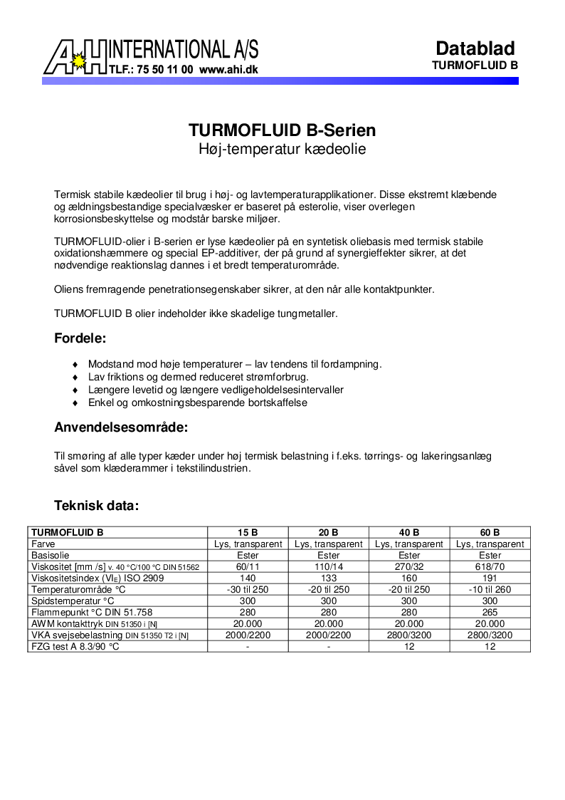 

Turmofluid B Serien

