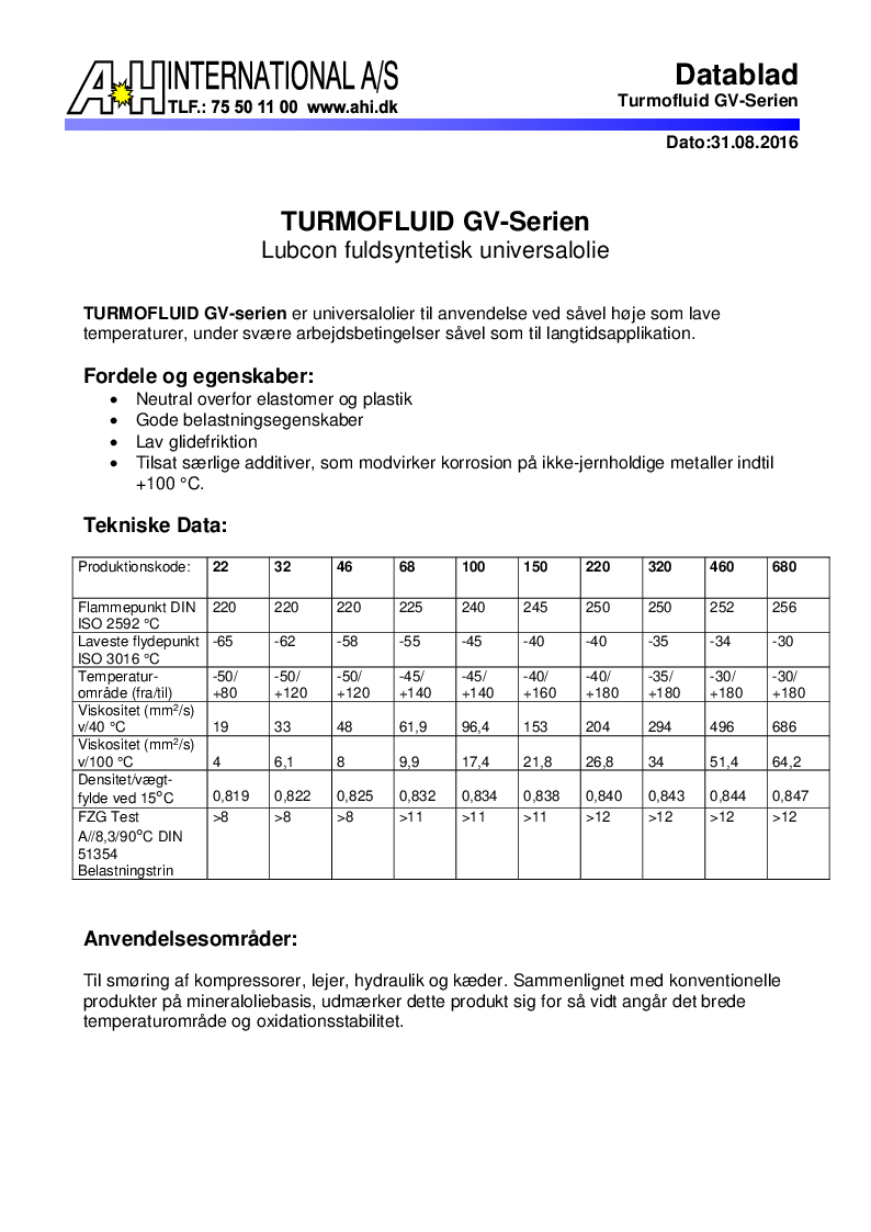 

Turmofluid GV serien

