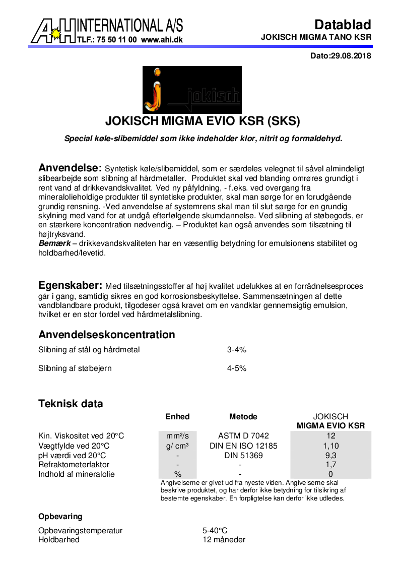 

JOKISCH MIGMA EVIO KSR (SKS)

