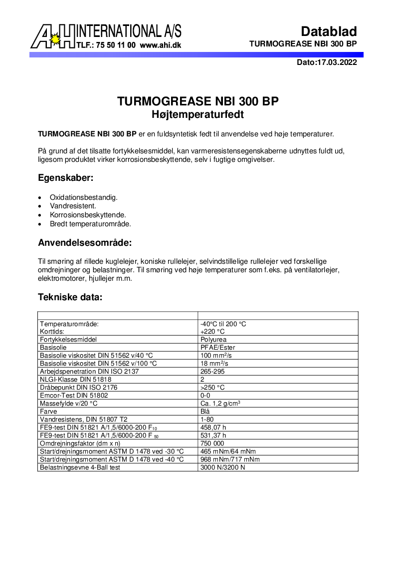 

Turmogrease NBI 300 BP

