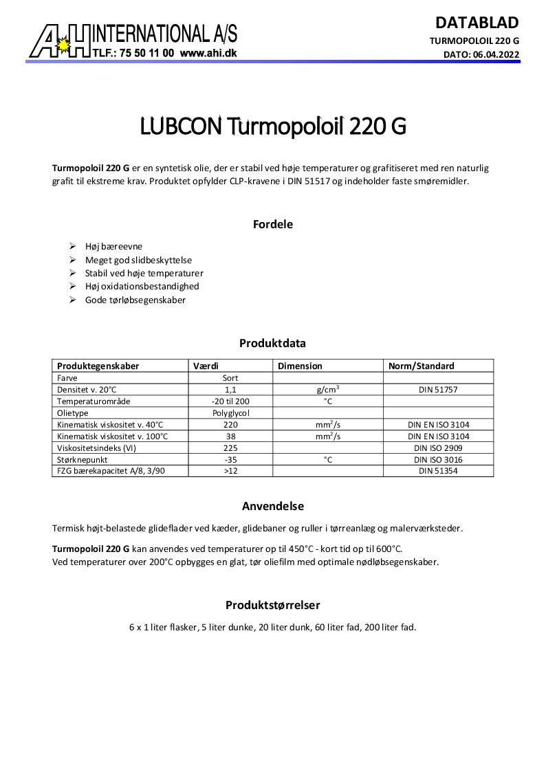 

Turmopoloil 220 G

