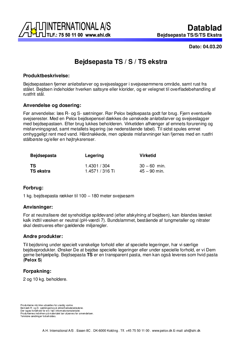 

TS   S  TS ekstra

