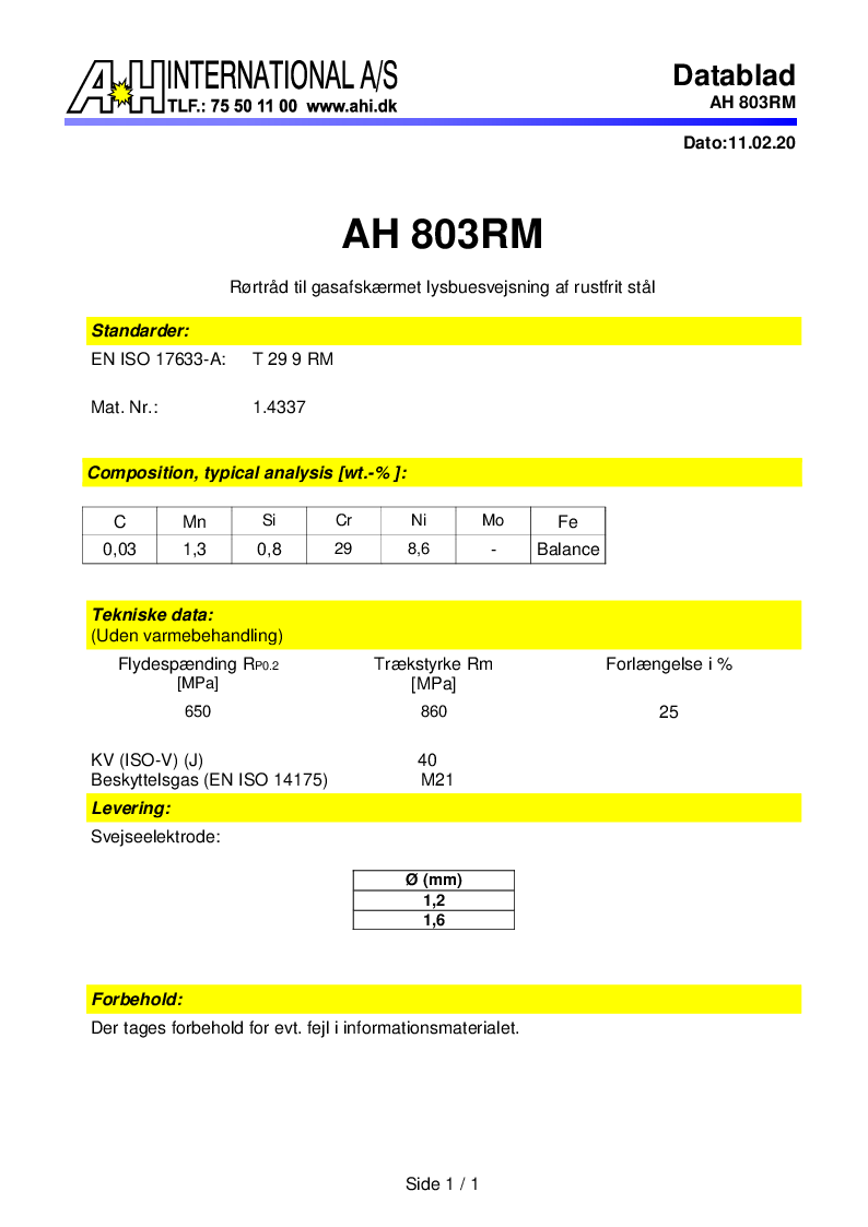 

AH 803 RM

