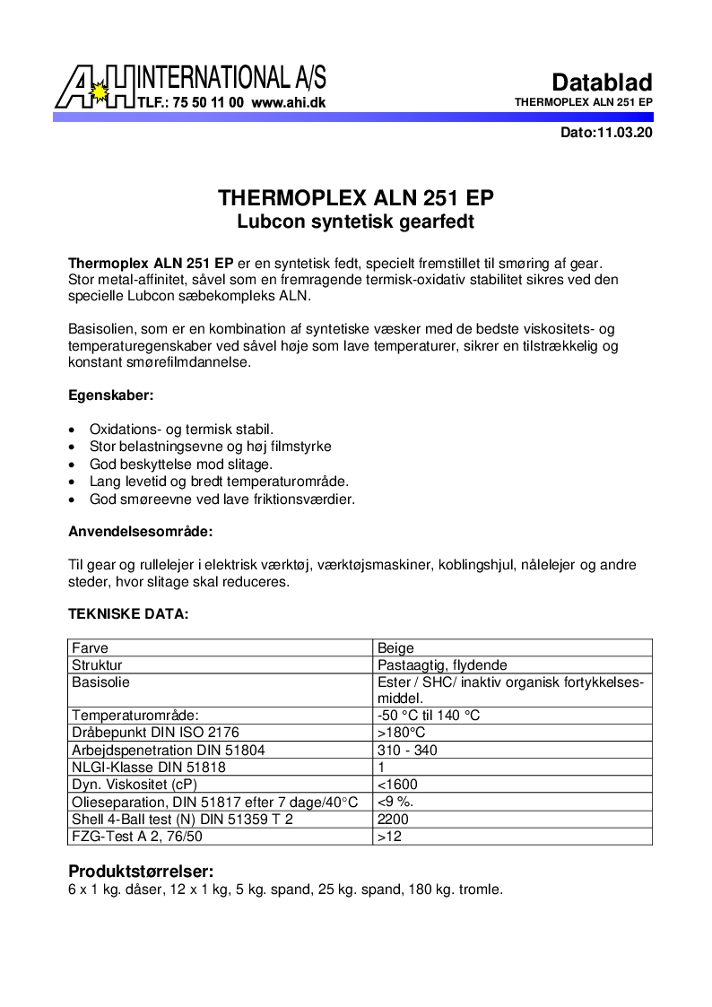 

Thermoplex ALN 251 EP

