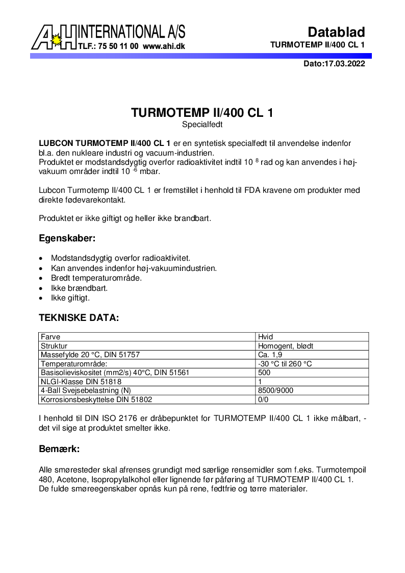 

TURMOTEMP II 400 CL 1

