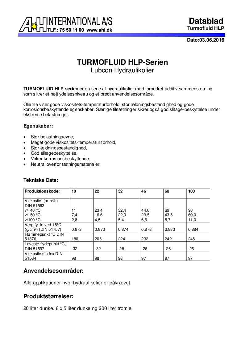 

Turmofluid HLP serien

