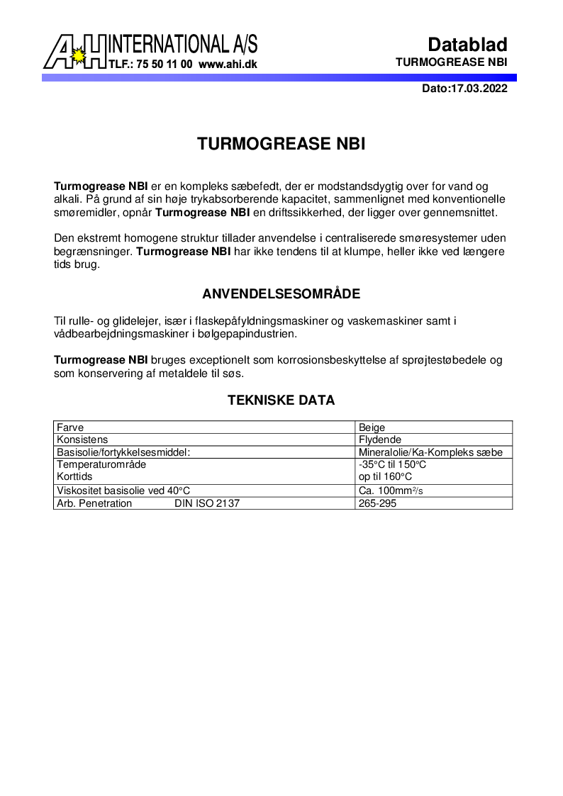 

TURMOGREASE NBI

