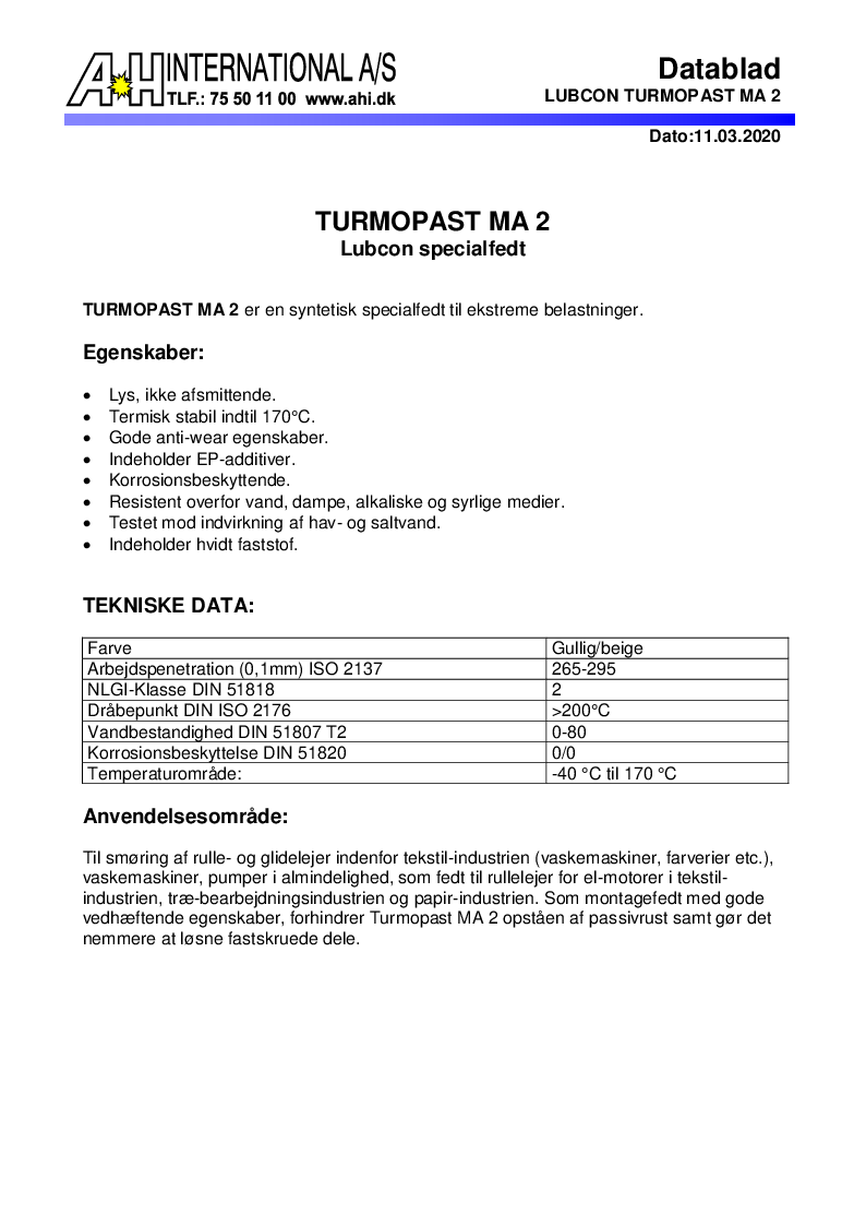 

TURMOPAST MA 2

