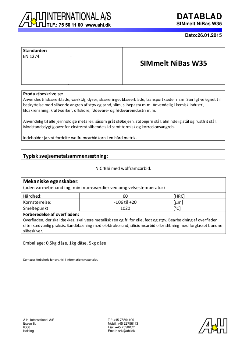 

UTP SIMmelt NiBas W35

