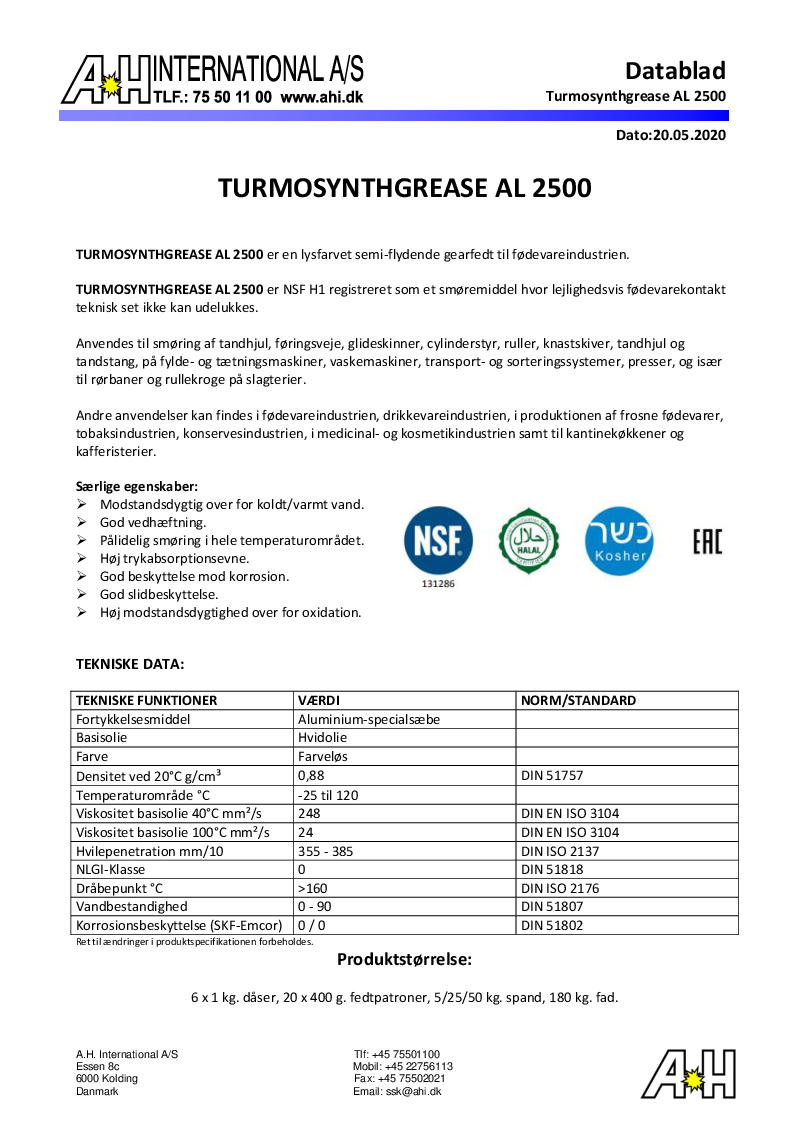 

Turmosynthgrease AL 2500

