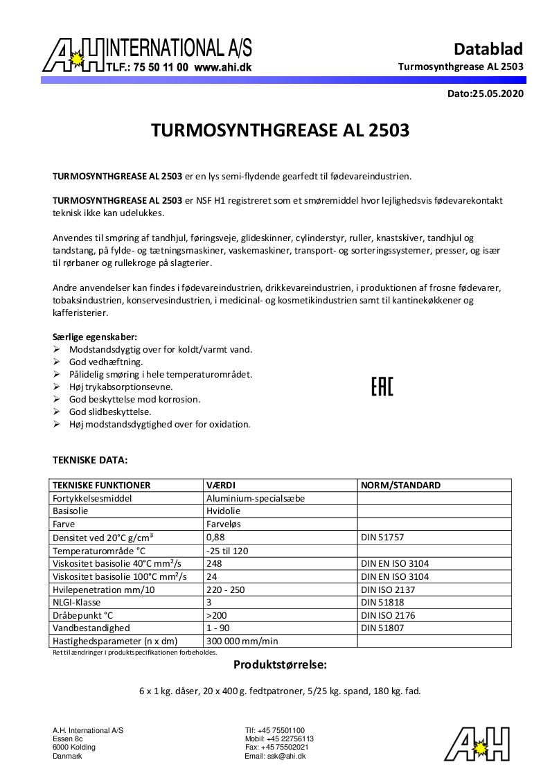 

Turmosynthgrease AL 2503

