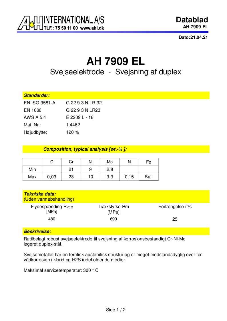 

AH 7909 EL


