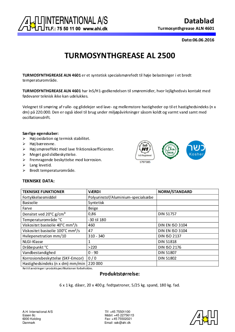 

Turmosynthgrease ALN 4601

