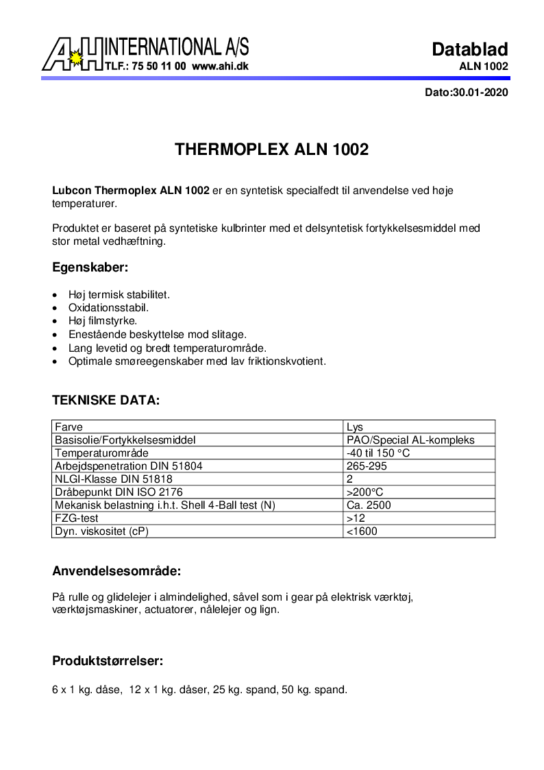

Thermoplex ALN 1002

