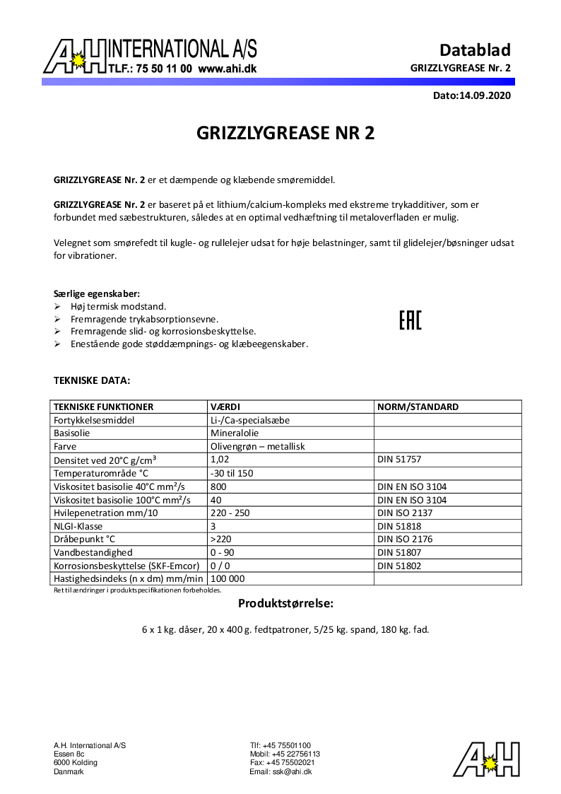 

Grizzly Grease Nr 2

