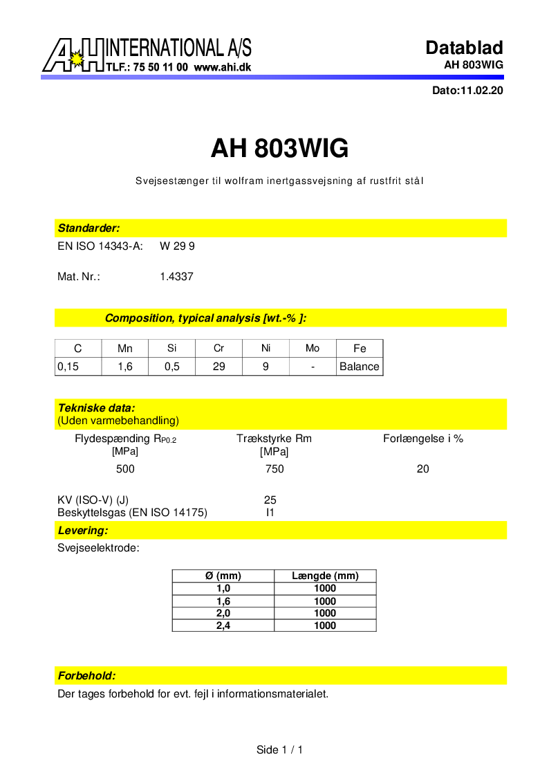 

AH 803WIG


