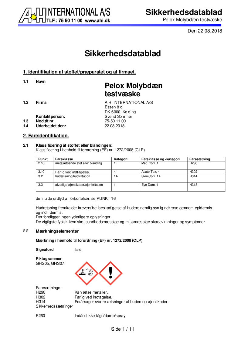 

Molybdaen test

