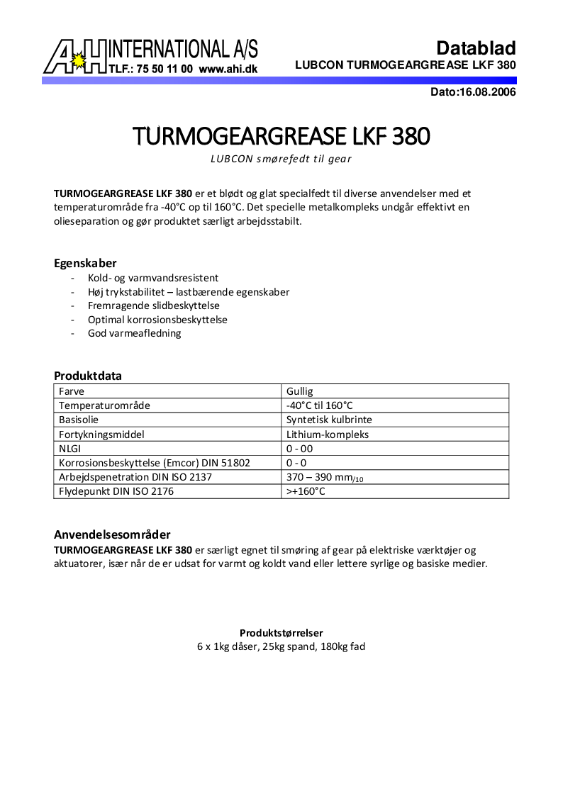 

Turmogeargrease LKF 380

