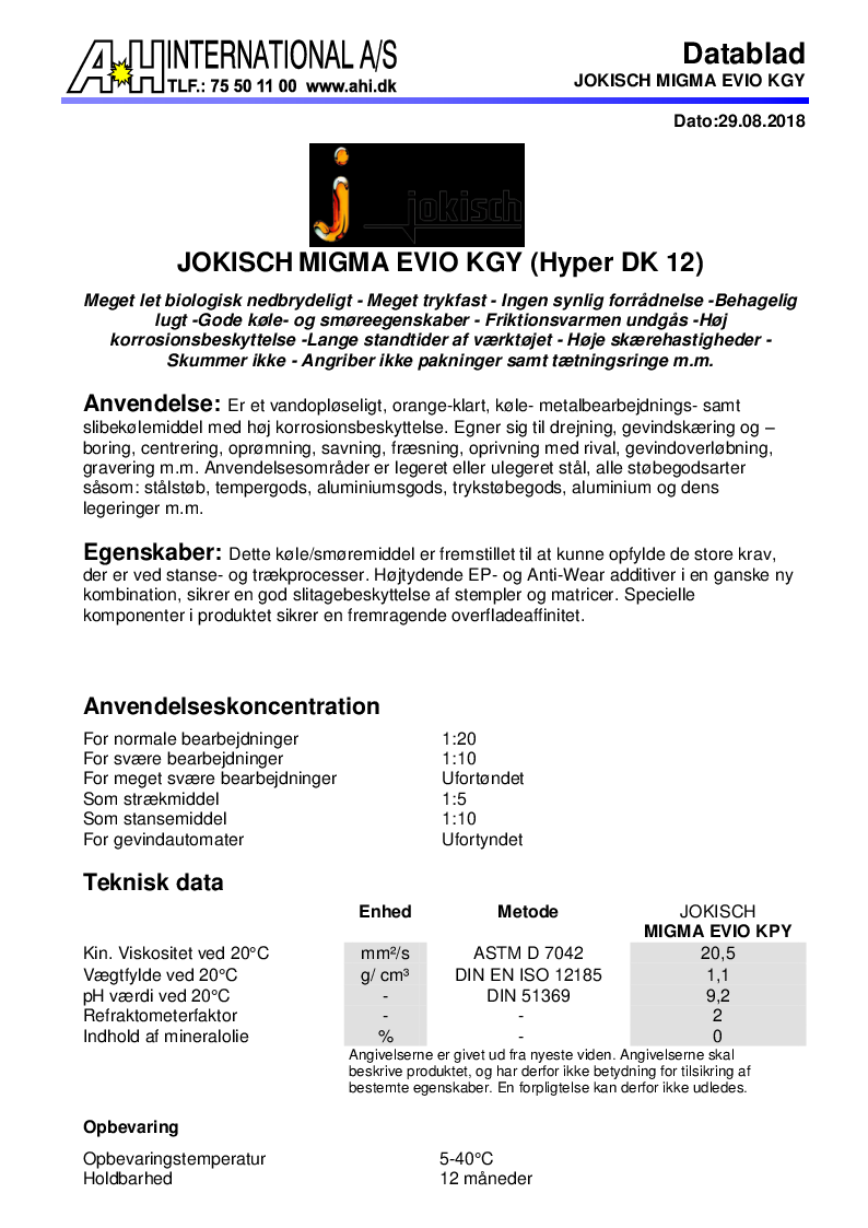 

JOKISCH MIGMA EVIO KGY (Hyper DK 12)

