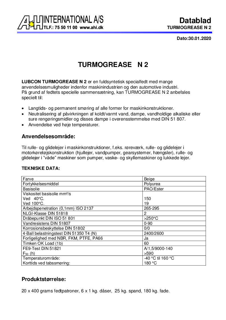 

TURMOGREASE N2

