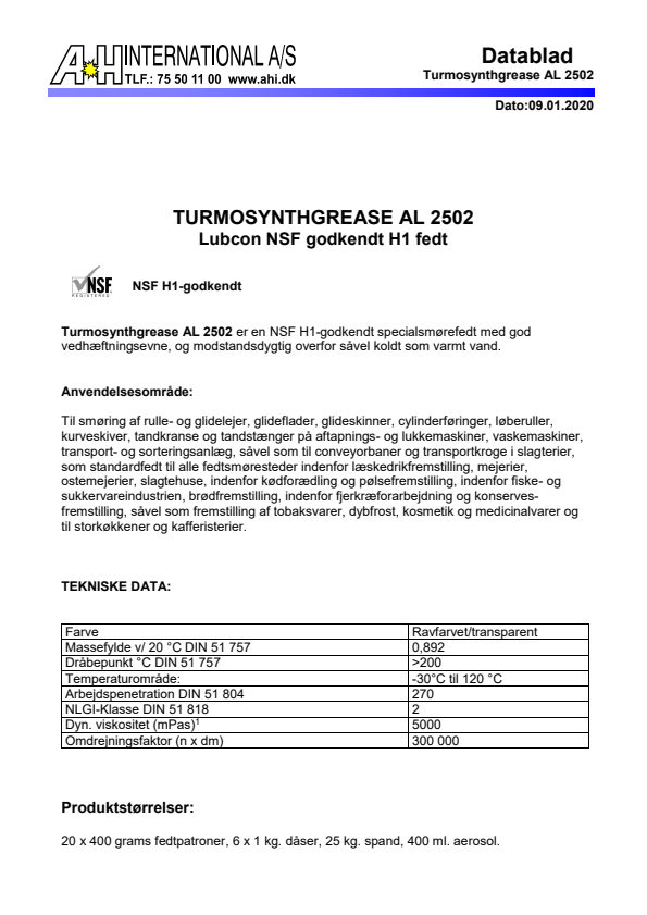 

BL 19020071002 ST Turmosynthgrease AL 2502


