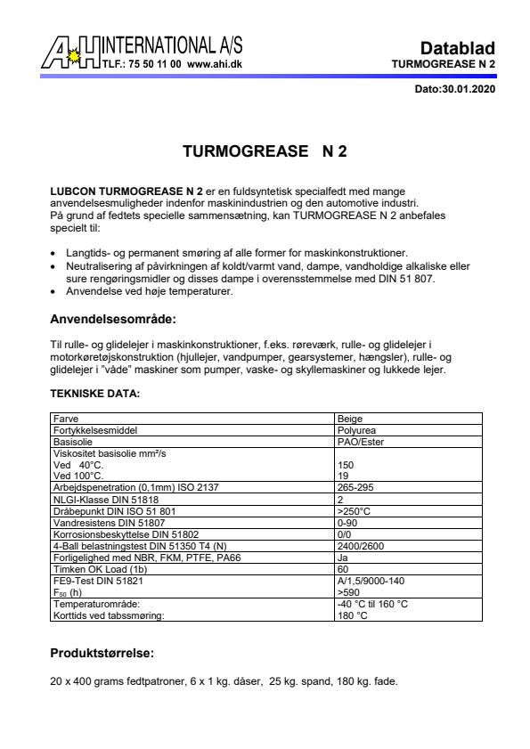 

TURMOGREASE N2

