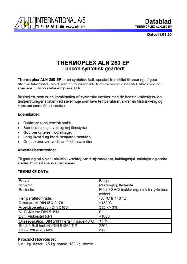 

Thermoplex ALN 250 EP

