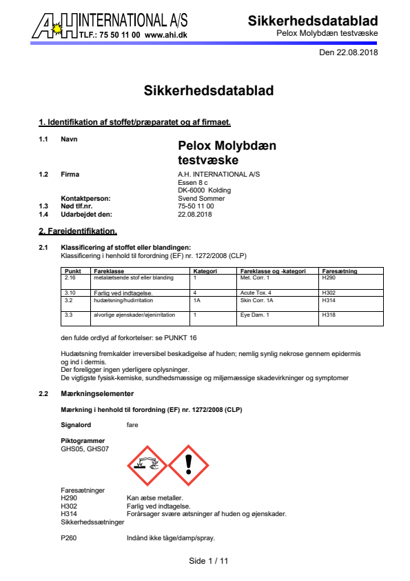 

Molybdaen test

